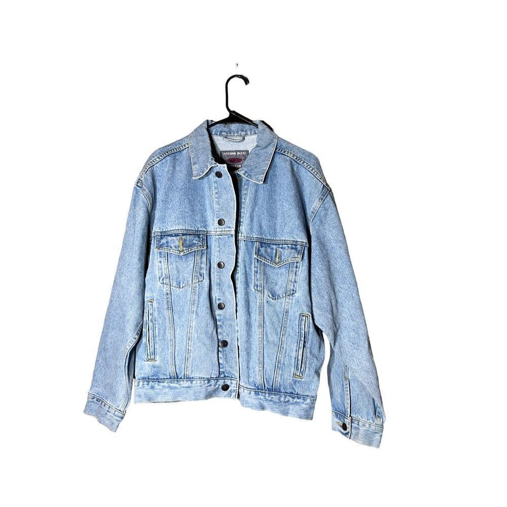 Anchor Blue‎ Vintage Mens Jean Jacket Size Medium